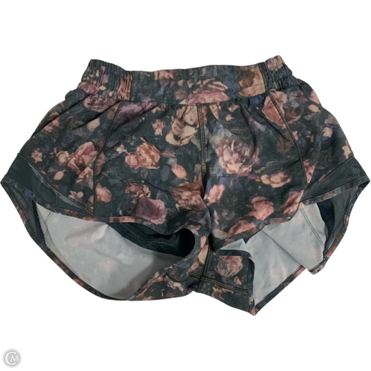 Athletic Shorts By Lululemon In Grey & Purple, Size: S