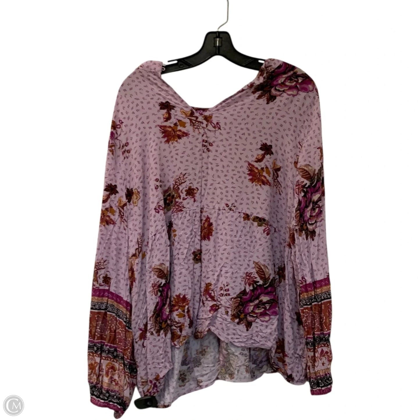 Top Long Sleeve By Maurices In Purple, Size: 2x