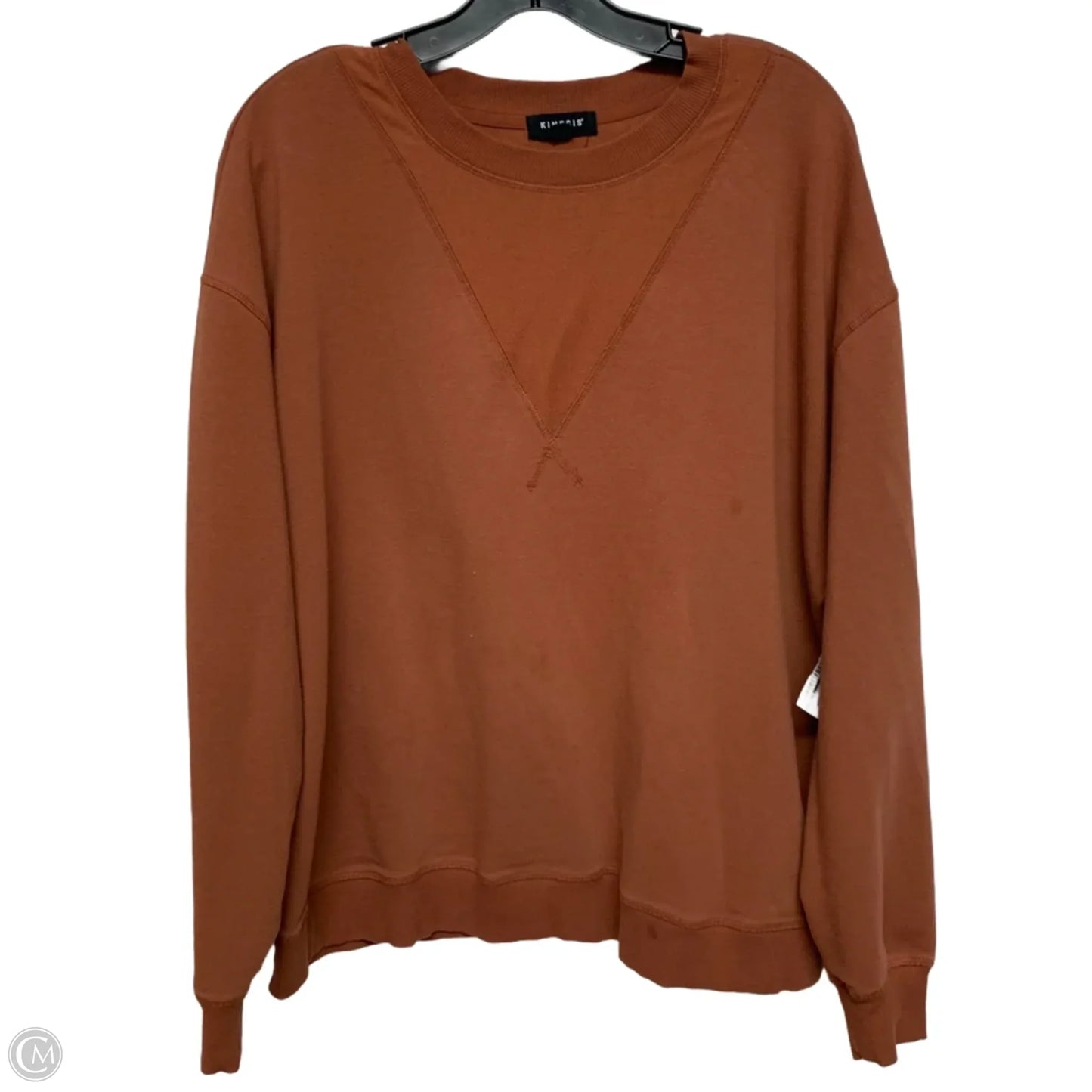 Sweatshirt Crewneck By Kensie In Brown, Size: Xl