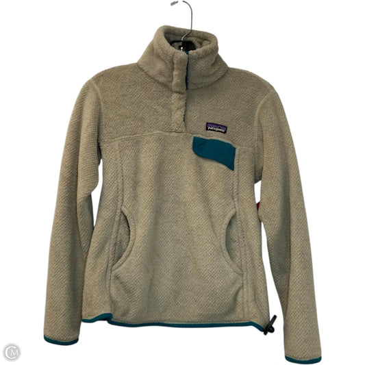 Sweatshirt Collar By Patagonia In Beige, Size: S
