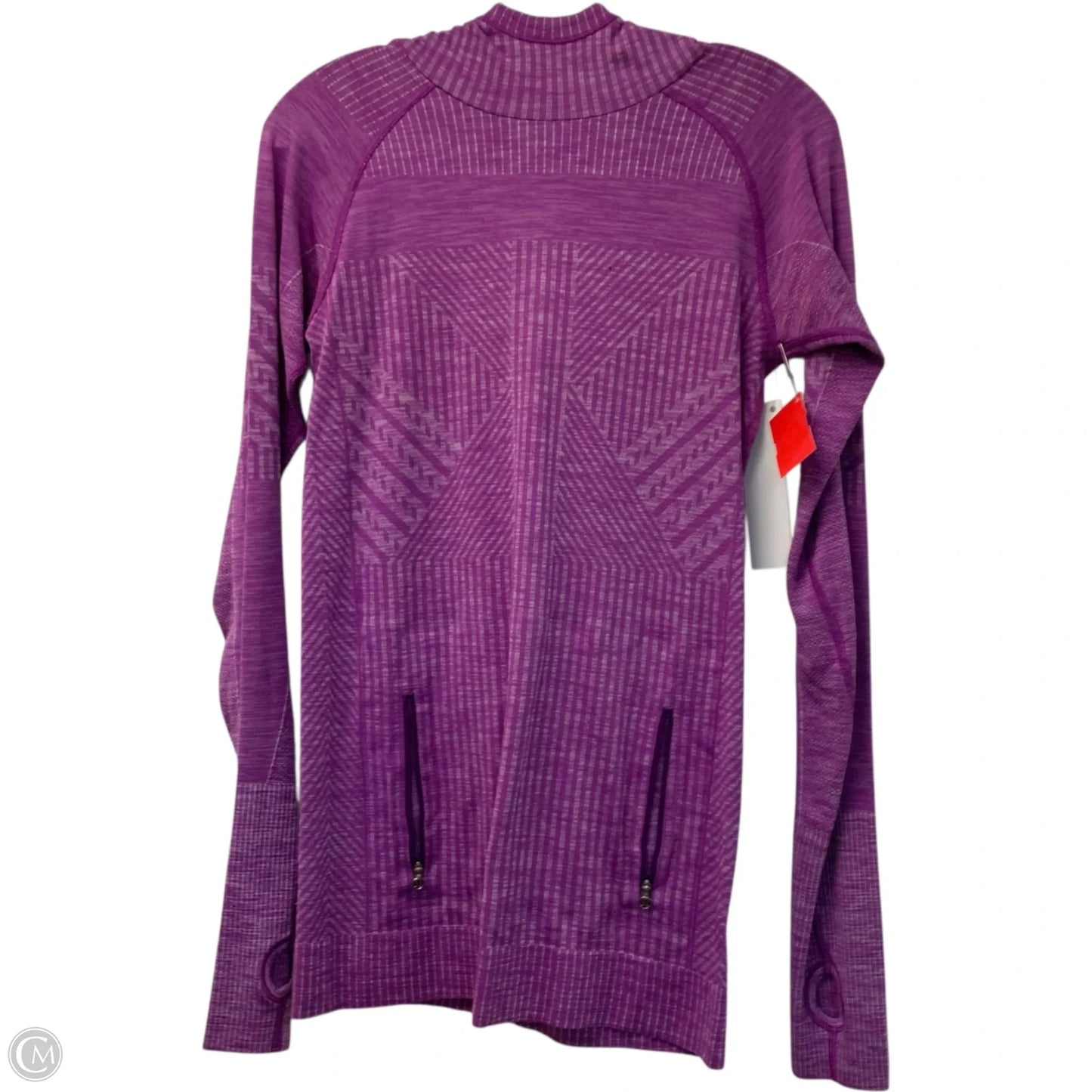 Athletic Top Long Sleeve Hoodie By Lululemon In Purple, Size: S