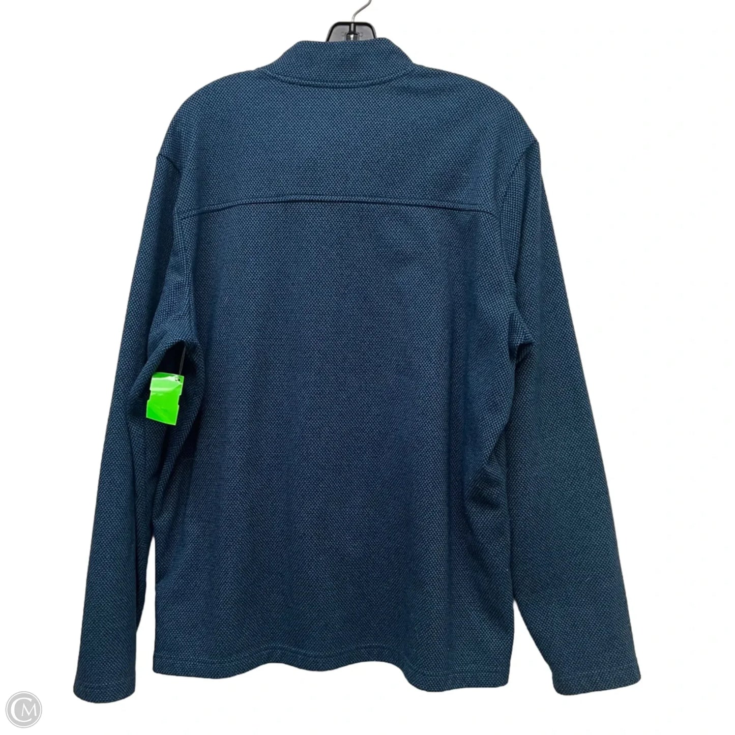 Athletic Sweatshirt Collar By Adidas In Blue, Size: L