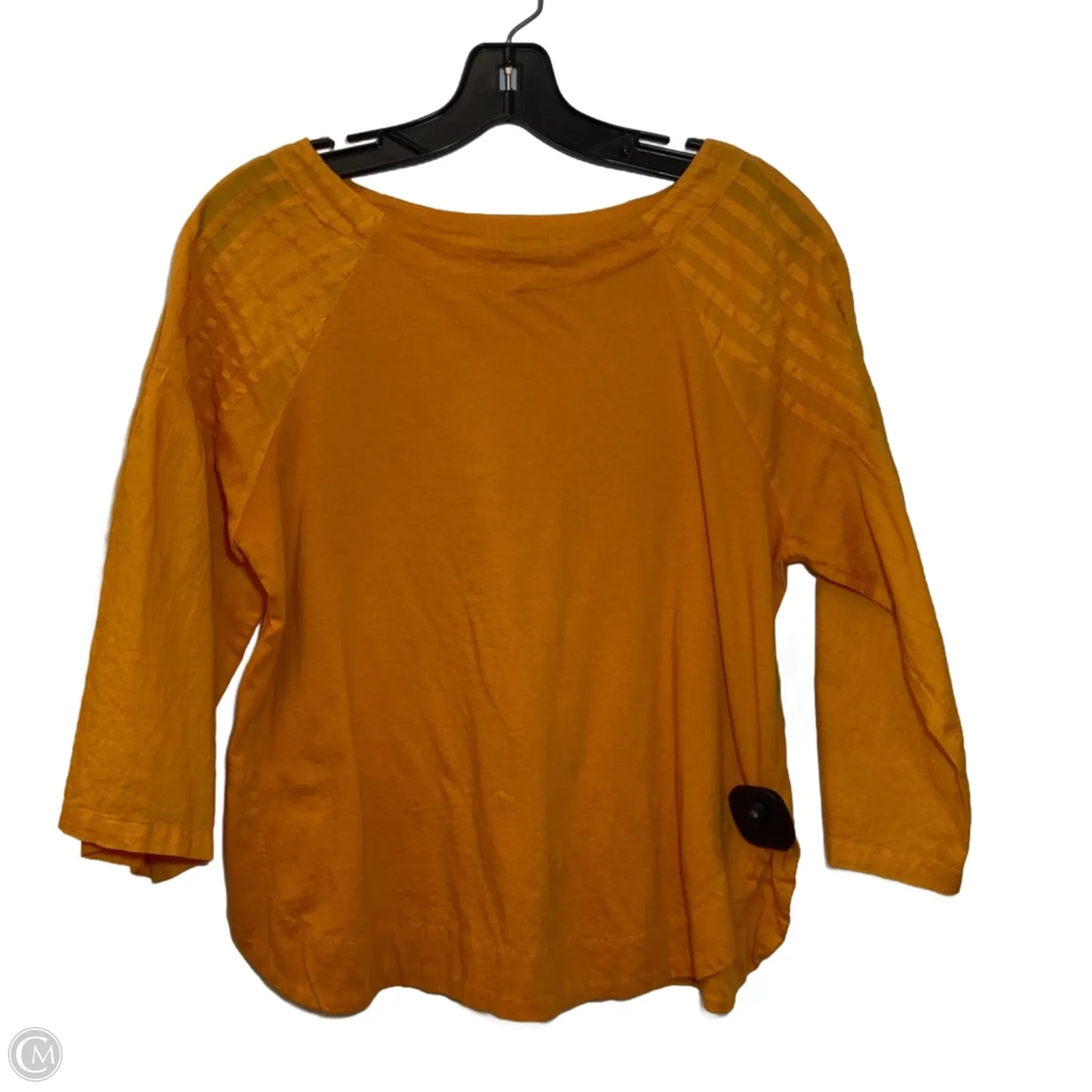 Top Long Sleeve By Maeve In Yellow, Size: S