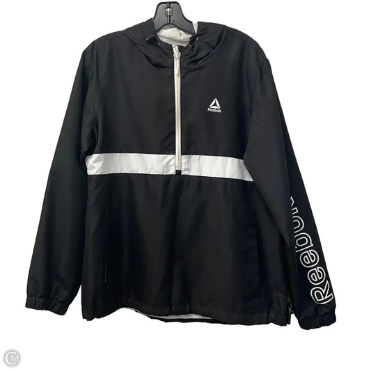 Athletic Sweatshirt Collar By Reebok In Black, Size: Xl