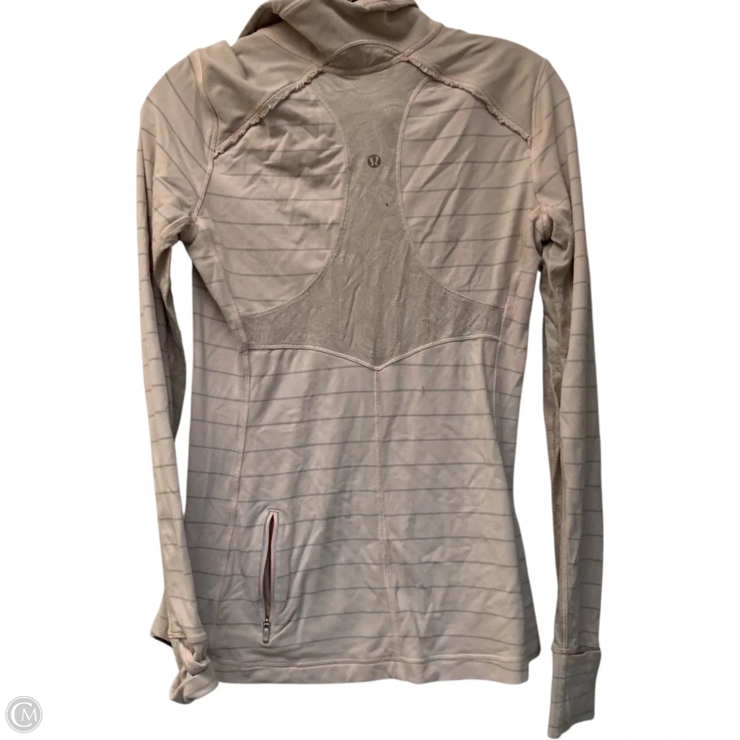 Athletic Top Long Sleeve Collar By Lululemon In Pink, Size: Xs