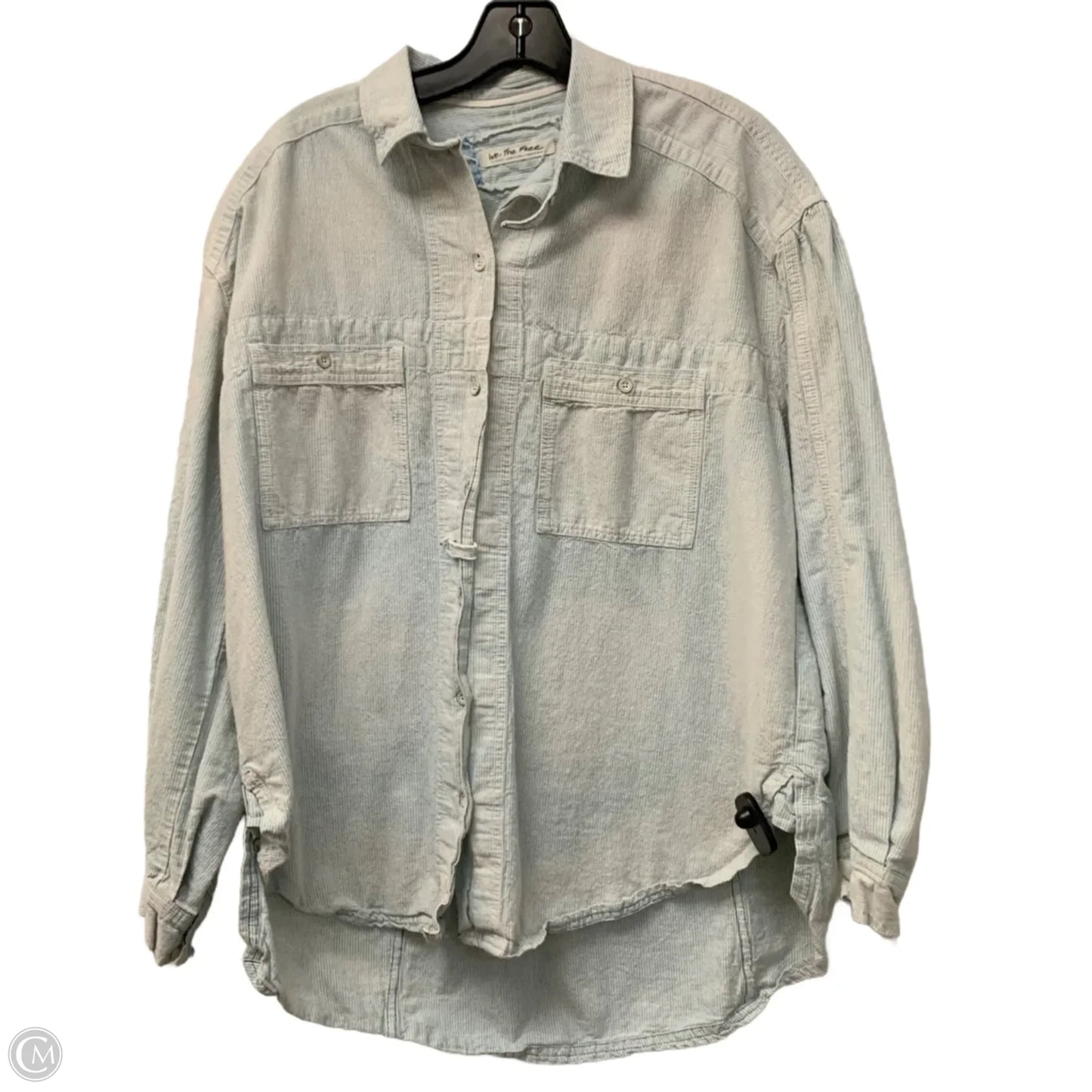 Jacket Shirt By We The Free In Blue, Size: Xs