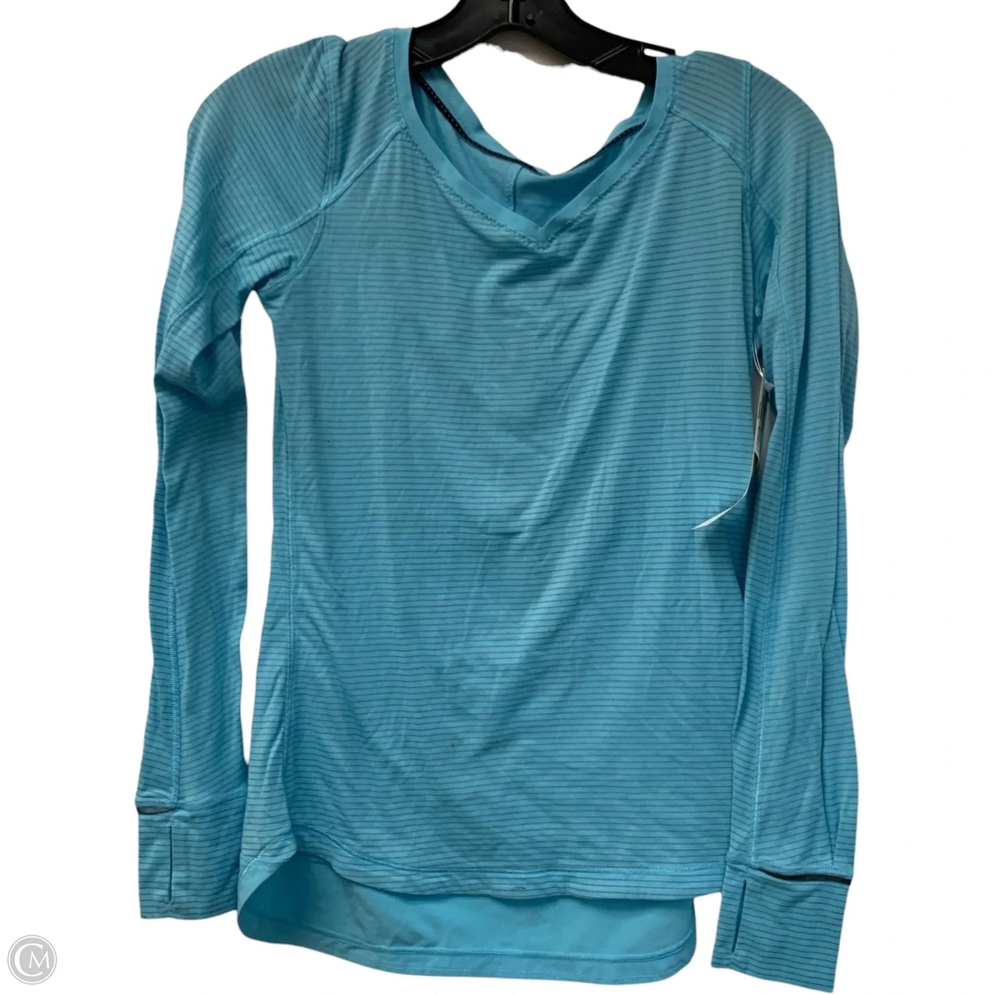 Athletic Top Long Sleeve Crewneck By Lululemon In Blue, Size: S