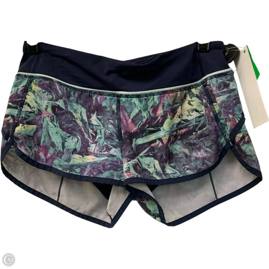 Athletic Shorts By Lululemon In Blue & Green, Size: S