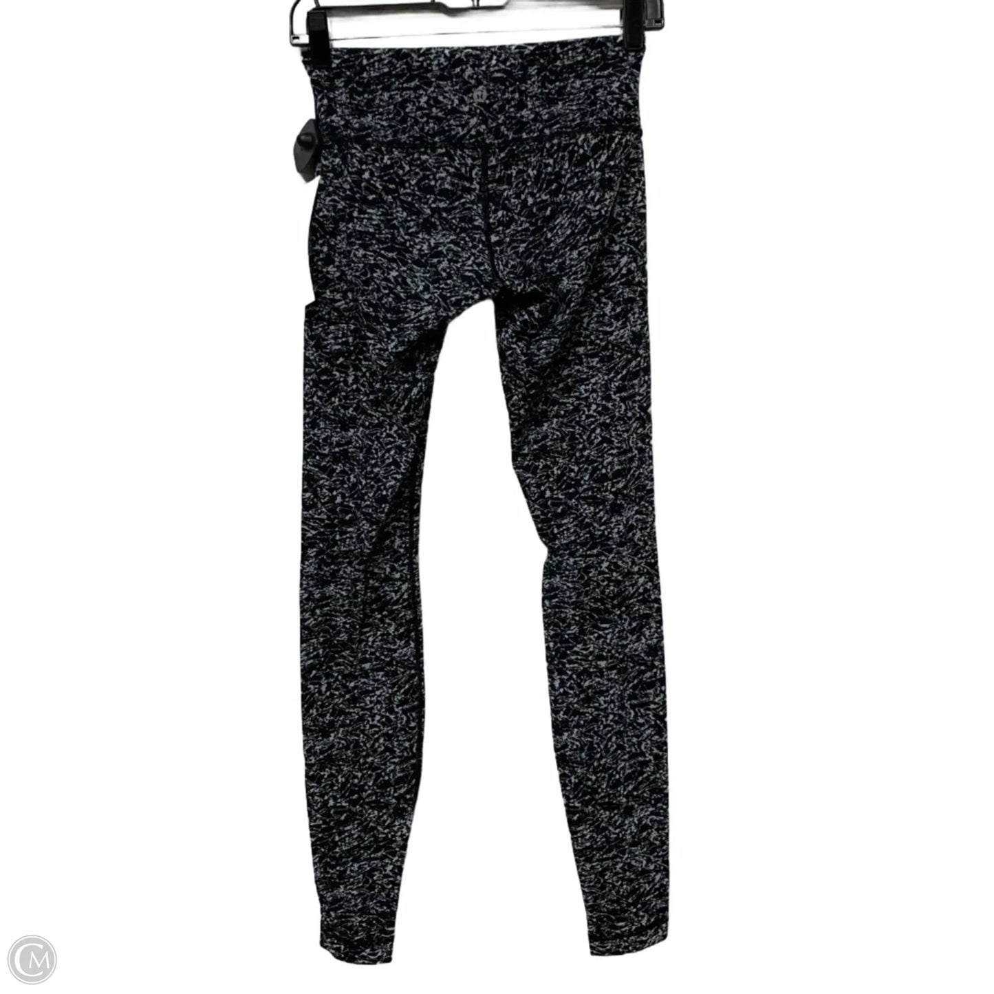 Athletic Leggings By Lululemon In Black & Grey, Size: S