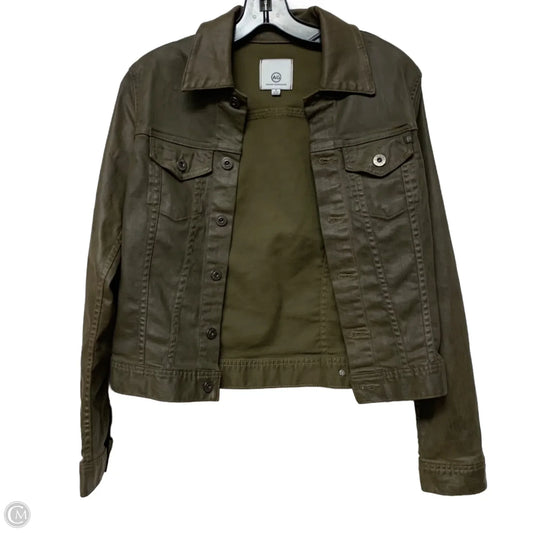 Jacket Moto By Adriano Goldschmied In Green, Size: S