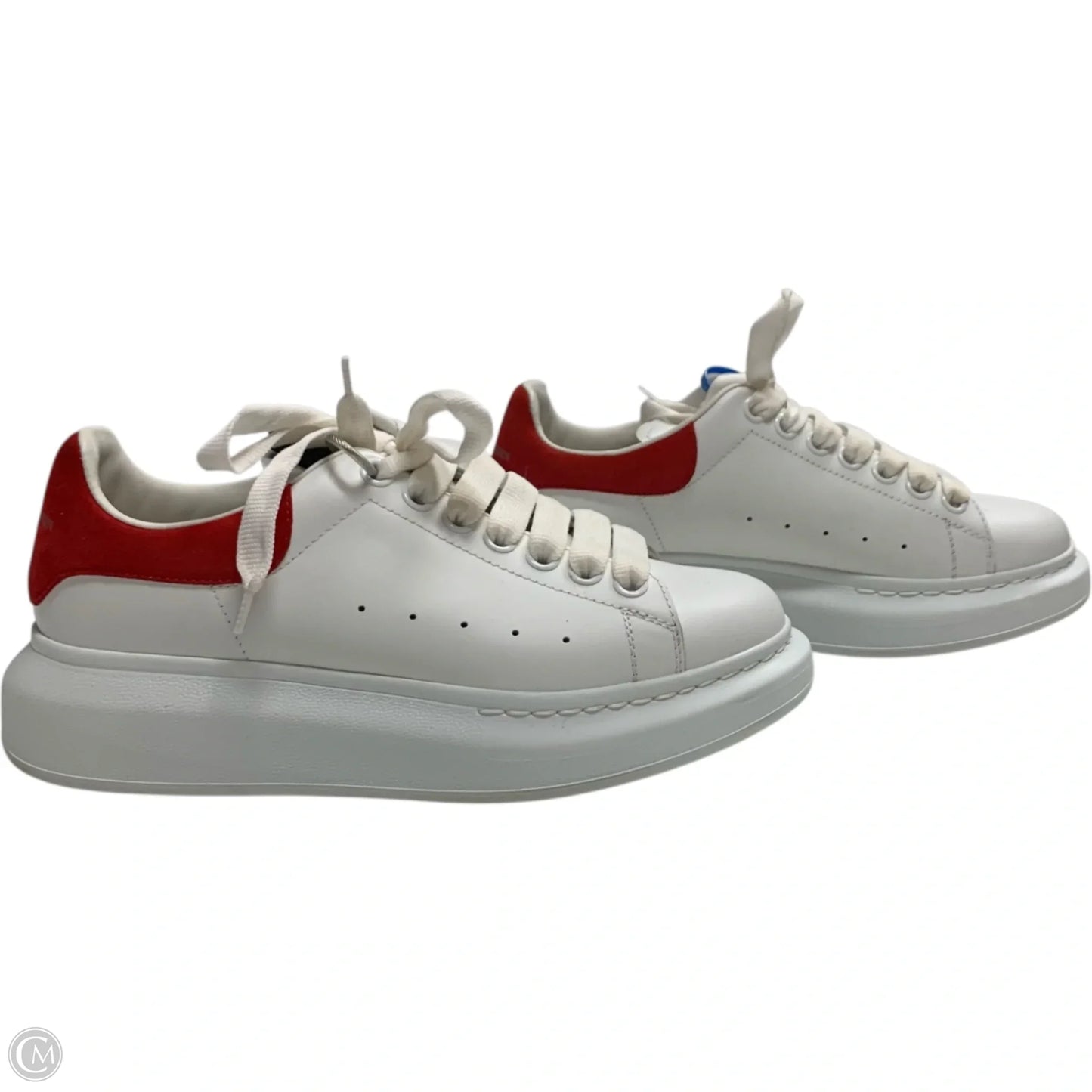 Shoes Luxury Designer By Alexander Mcqueen In Red & White, Size: 8