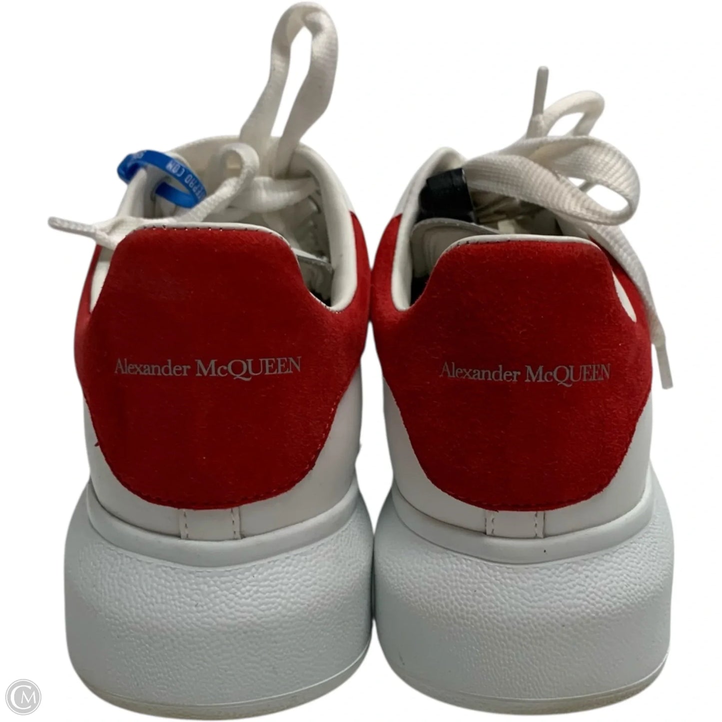 Shoes Luxury Designer By Alexander Mcqueen In Red & White, Size: 8