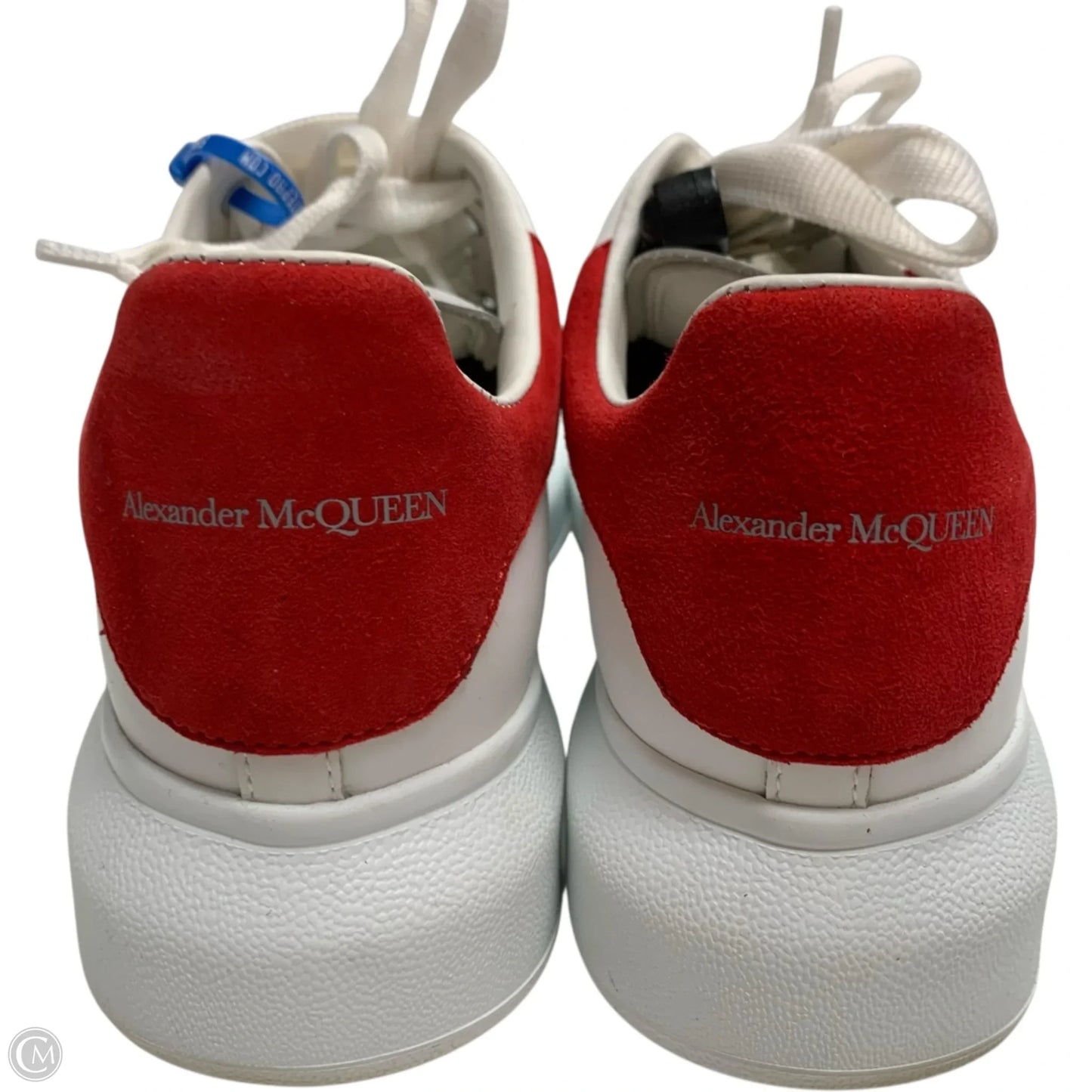 Shoes Luxury Designer By Alexander Mcqueen In Red & White, Size: 8