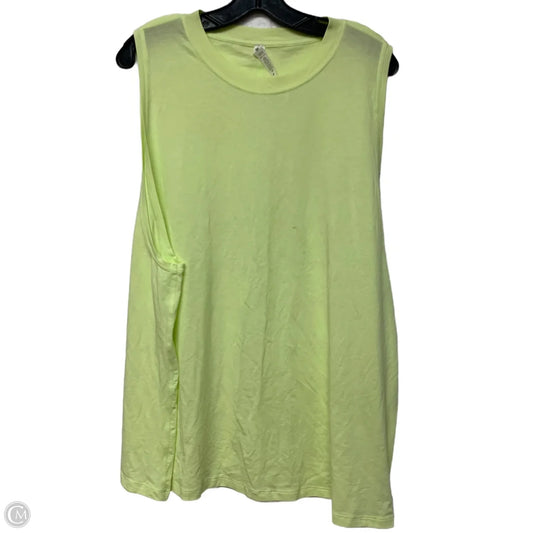 Athletic Tank Top By Lululemon In Yellow, Size: 1x AS IS