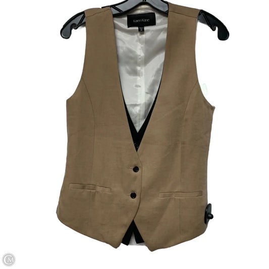 Vest Other By Karen Kane In Black & Tan, Size: Xs