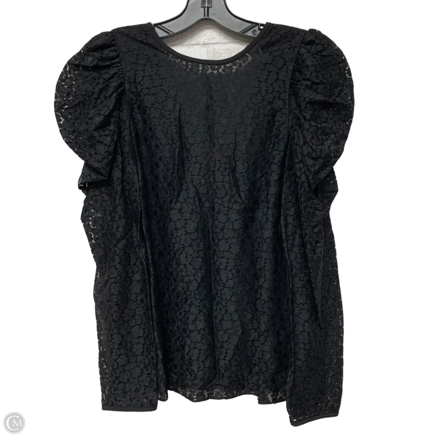 Top Long Sleeve Designer By Kate Spade In Black, Size: S