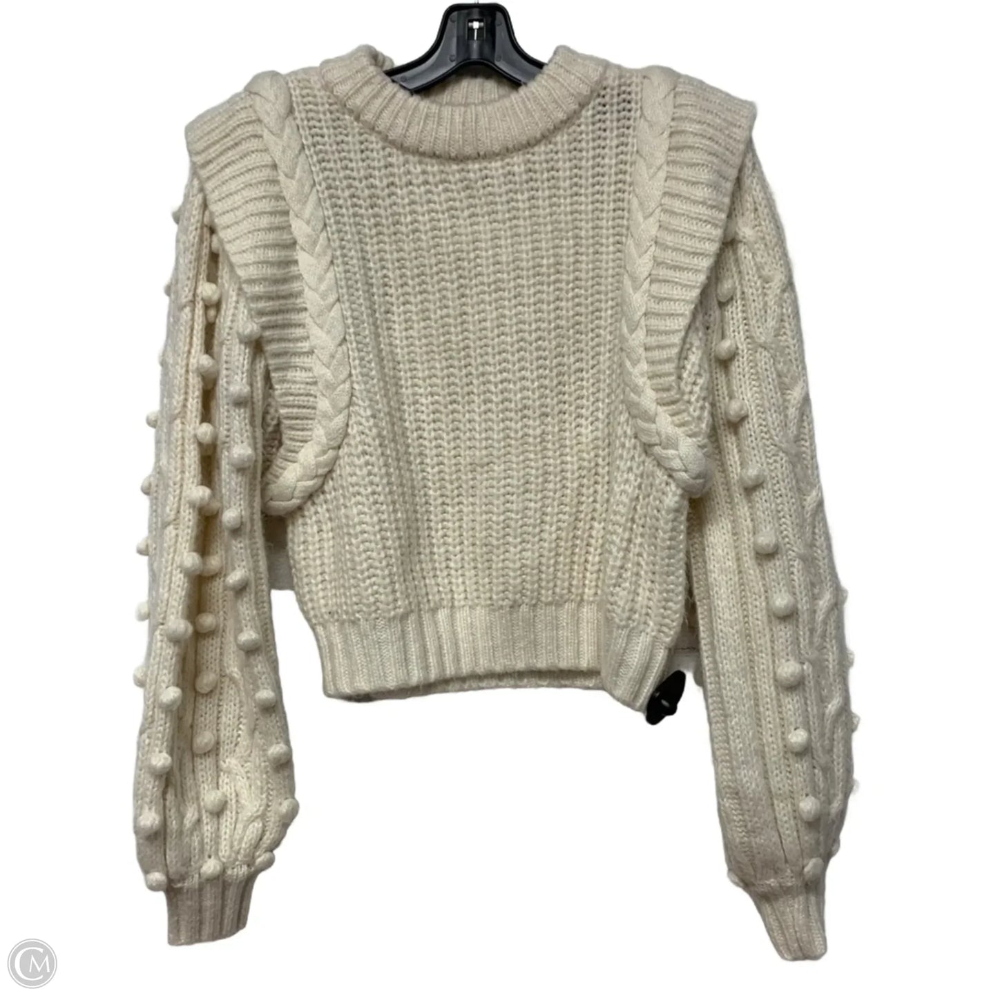 Sweater Designer By Farm Rio In White, Size: S