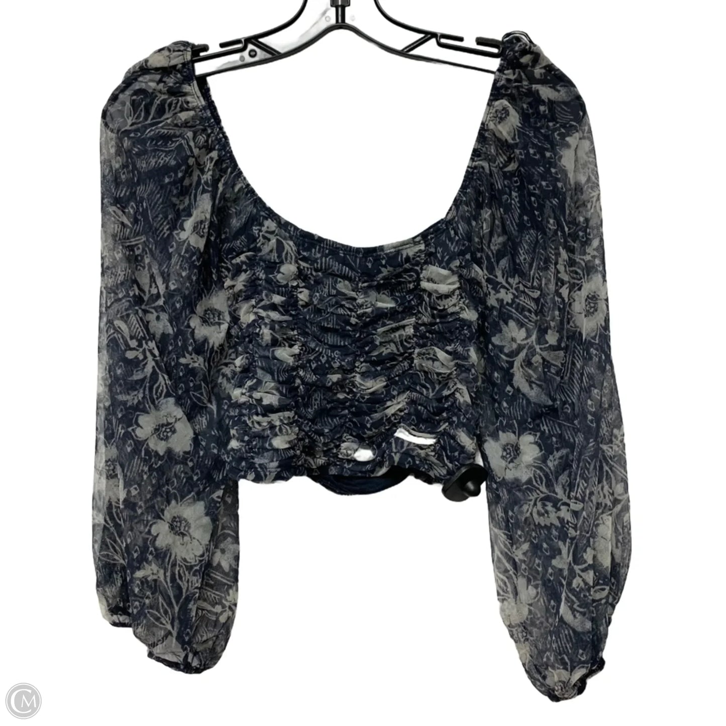 Top Long Sleeve By Free People In Blue, Size: S