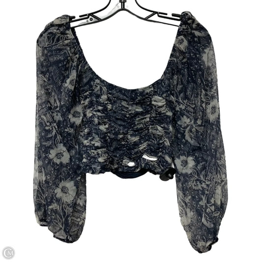 Top Long Sleeve By Free People In Blue, Size: S