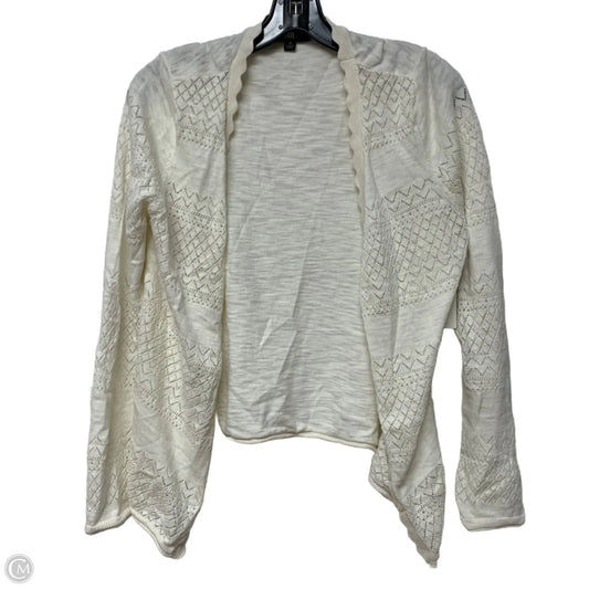 Cardigan Designer By Frye In White, Size: M