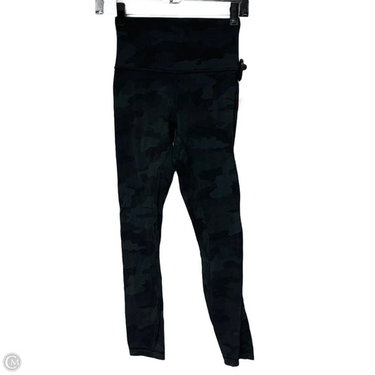Athletic Leggings By Lululemon In Black & Grey, Size: S