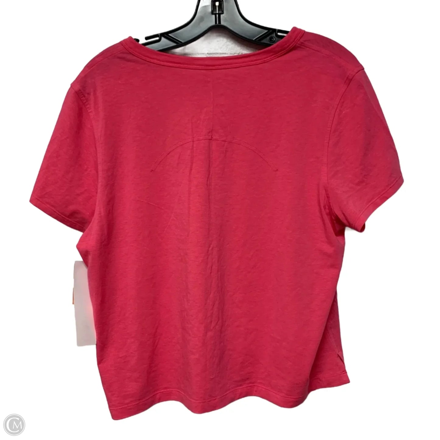 Athletic Top Short Sleeve By Lululemon In Pink, Size: M