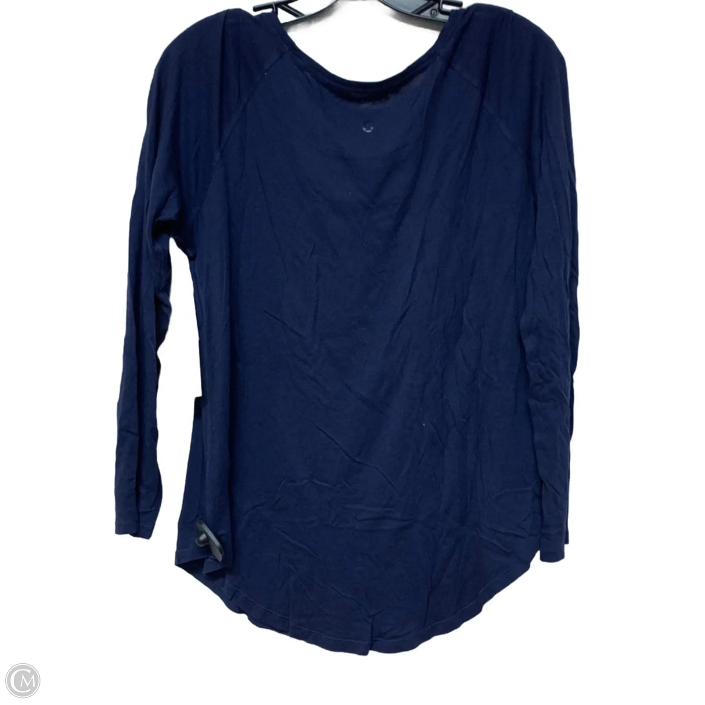 Athletic Top Long Sleeve Crewneck By Lululemon In Navy, Size: S