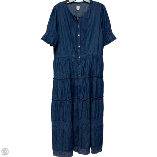 Dress Casual Maxi By Gap In Blue, Size: L