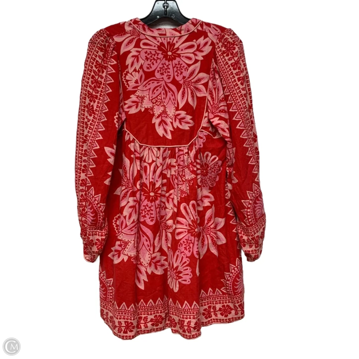 Dress Designer By Farm Rio In Pink & Red, Size: S