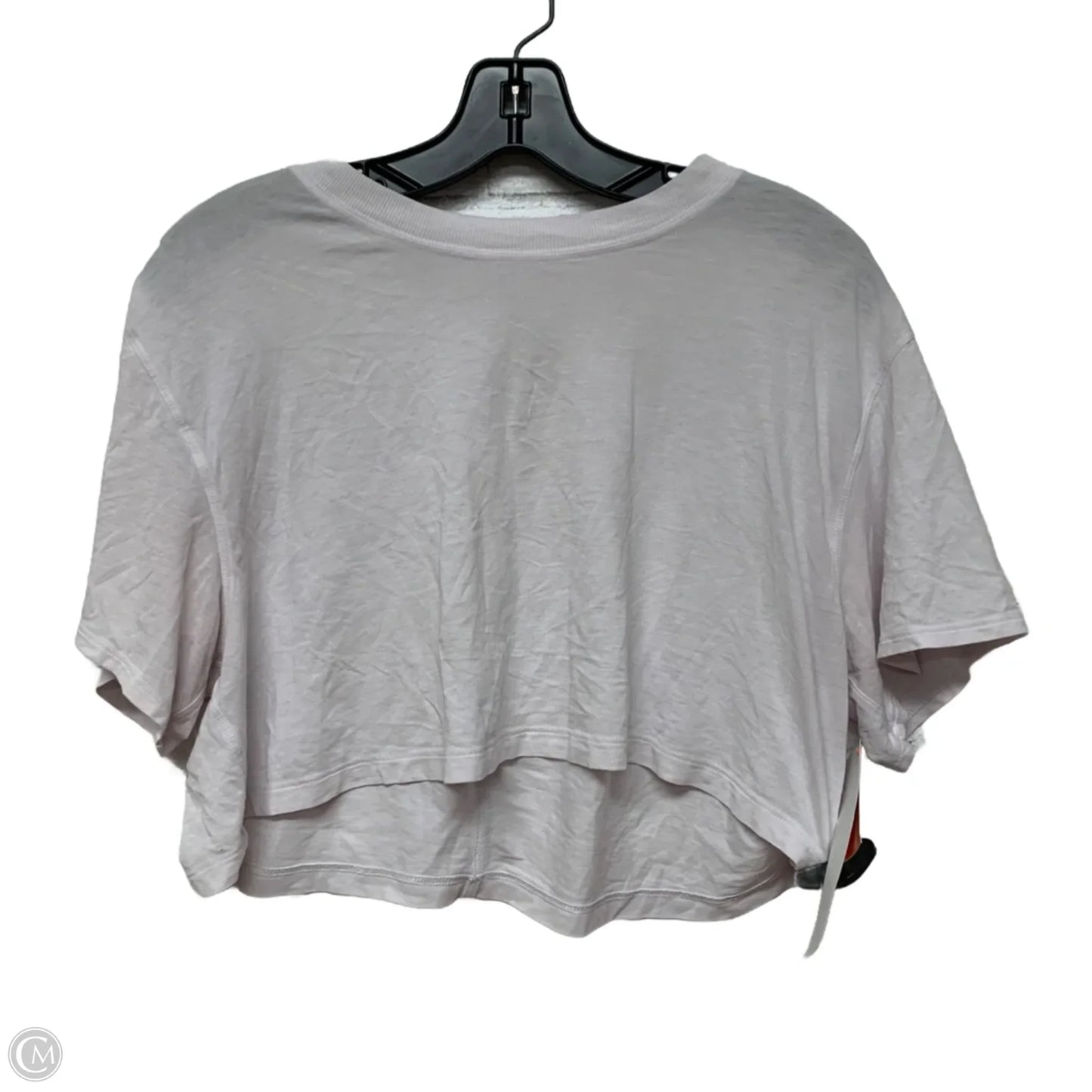 Athletic Top Short Sleeve By Lululemon In Pink, Size: M