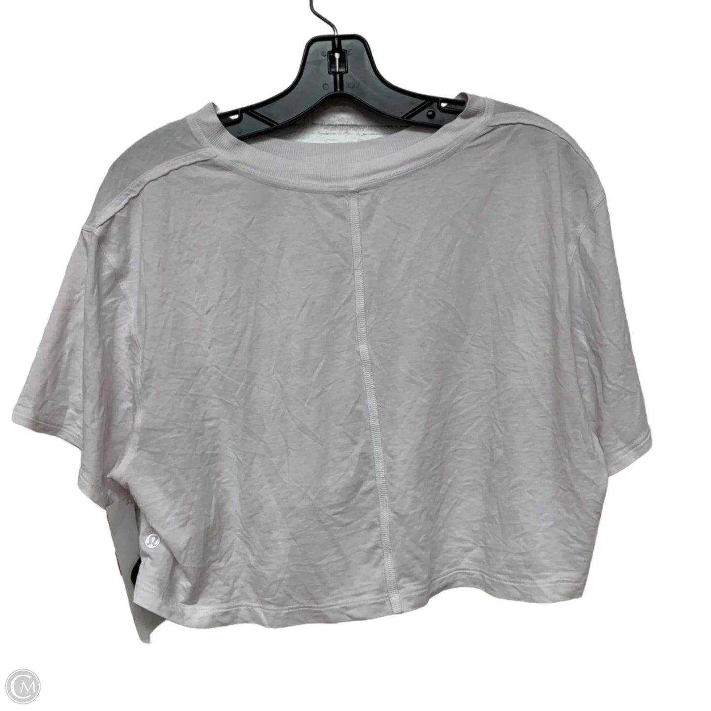 Athletic Top Short Sleeve By Lululemon In Pink, Size: M