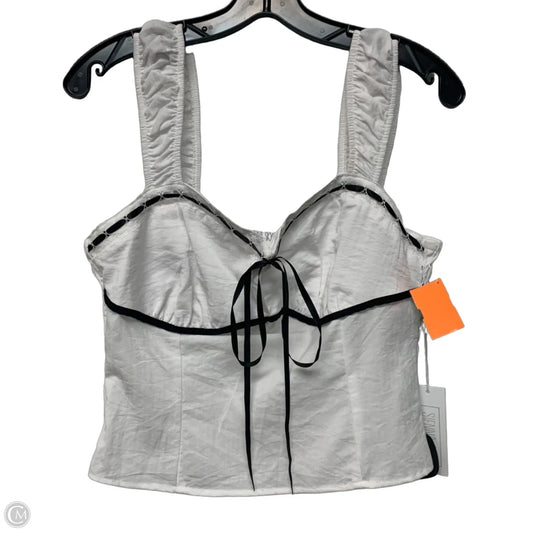 Top Sleeveless By Sienna Sky In White, Size: L