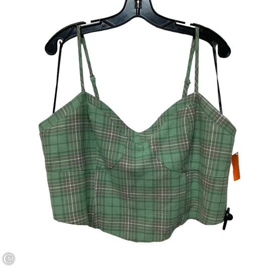 Top Sleeveless By Forever 21 In Green, Size: 1x