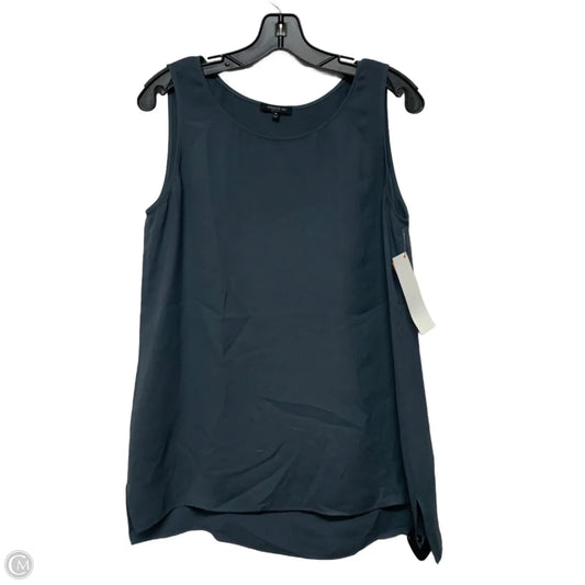 Top Sleeveless Designer By Lafayette 148 In Blue, Size: M