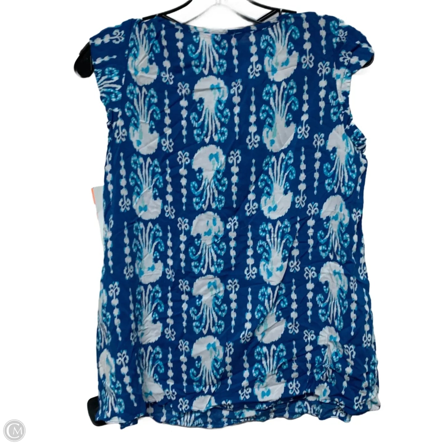 Top Short Sleeve Designer By Lilly Pulitzer In Blue, Size: Xxs
