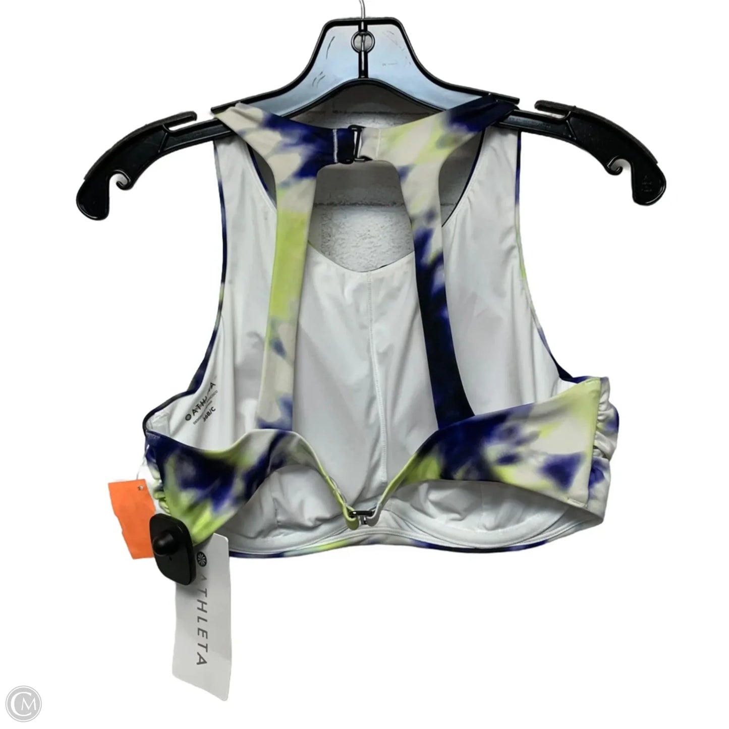 Swimsuit Top By Athleta In Blue & Yellow, Size: M