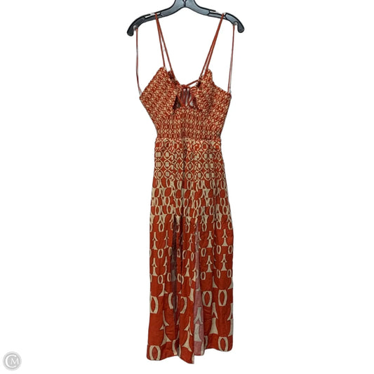 Dress Casual Midi By Anthropologie In Orange, Size: S