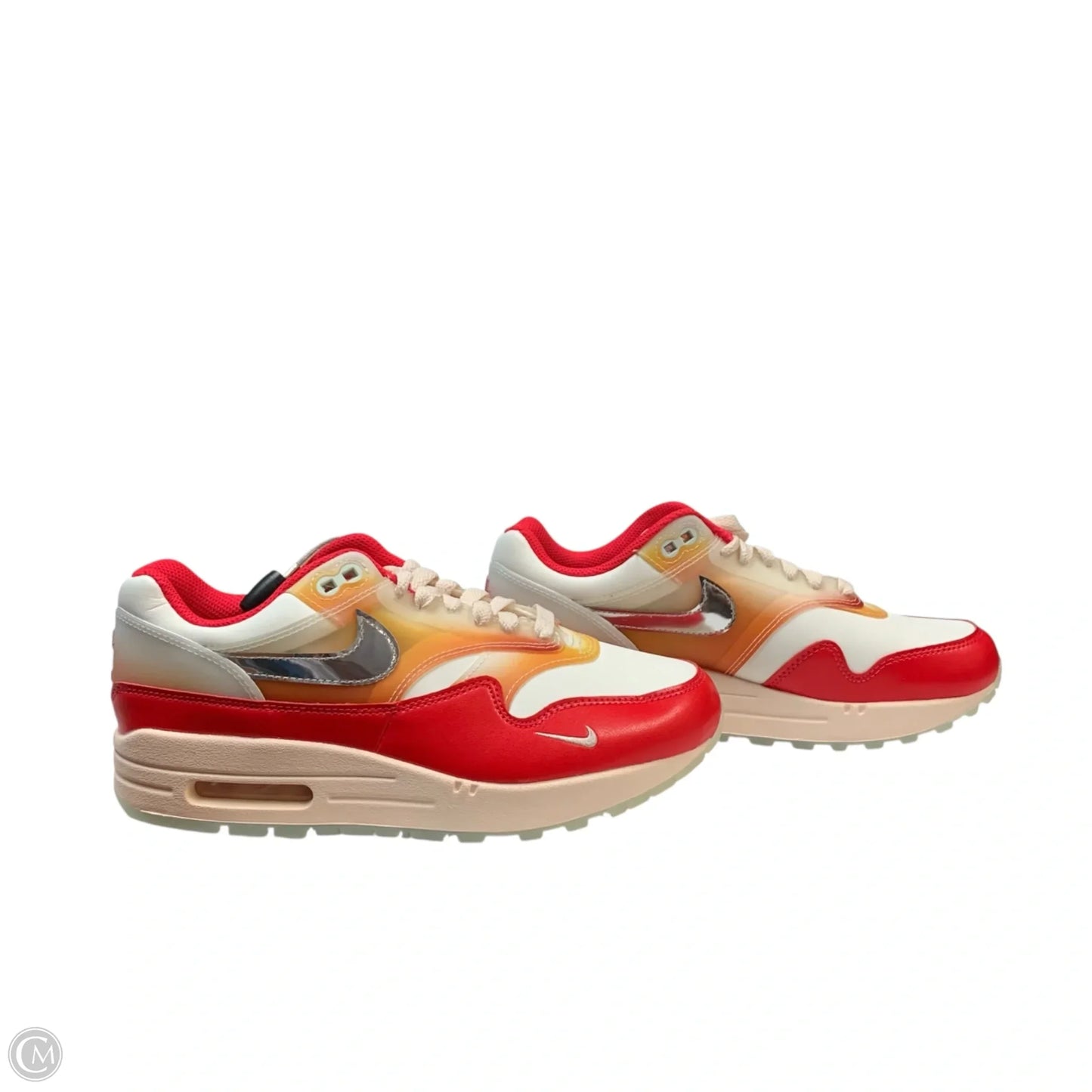 Shoes Sneakers By Nike In Red & White, Size: 7