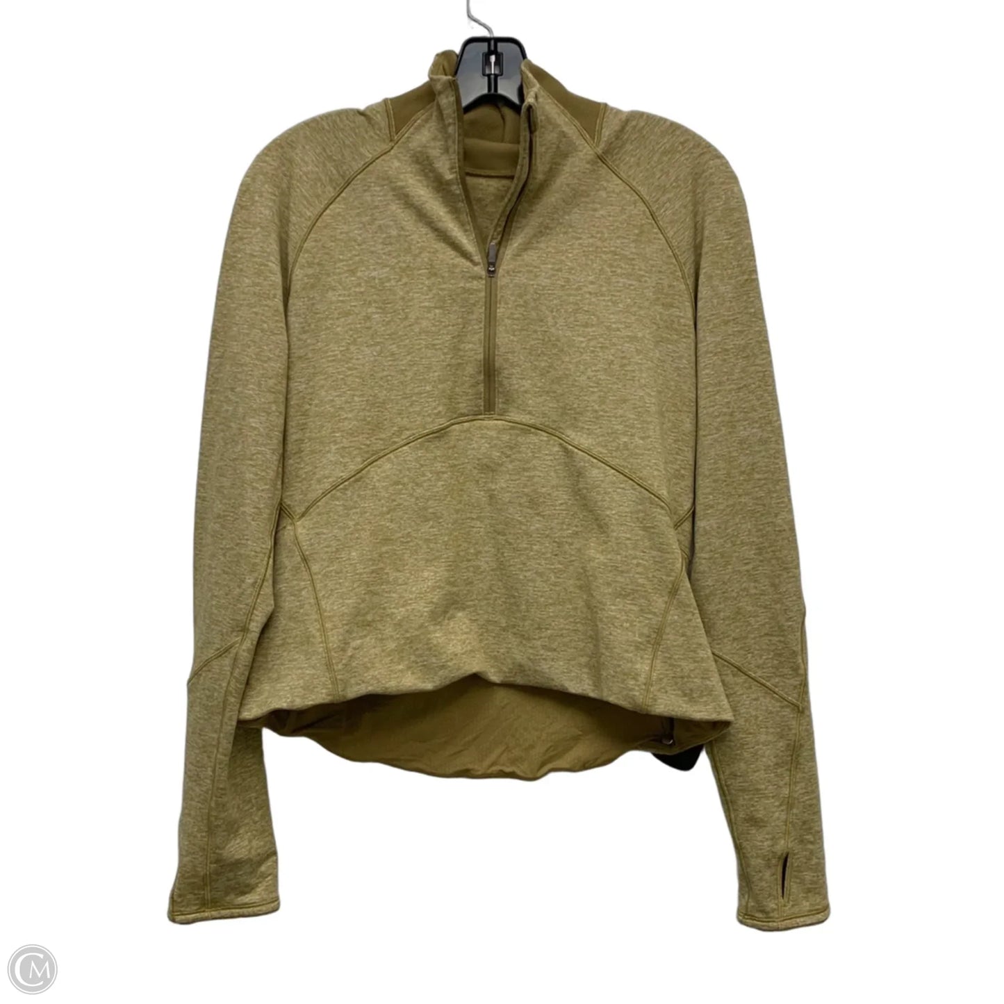 Athletic Sweatshirt Collar By Lululemon In Yellow, Size: M