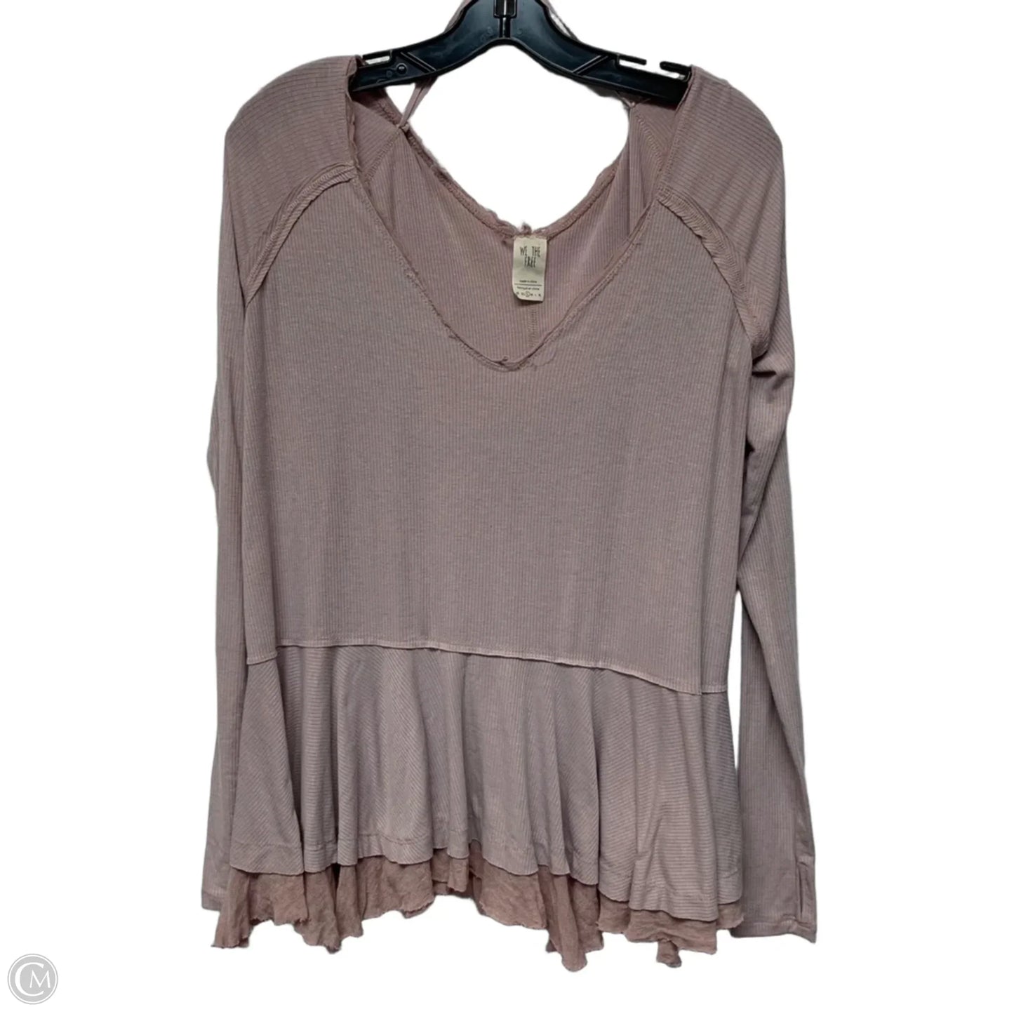 Top Long Sleeve By We The Free In Pink, Size: S