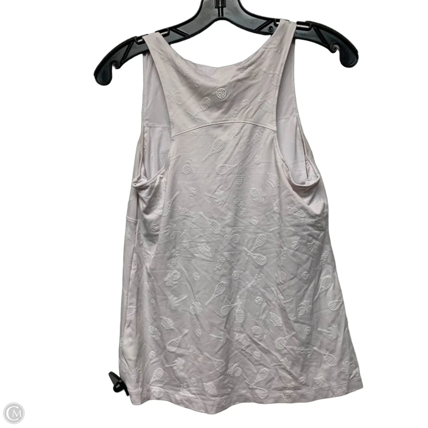Top Sleeveless Designer By Lilly Pulitzer In White, Size: M