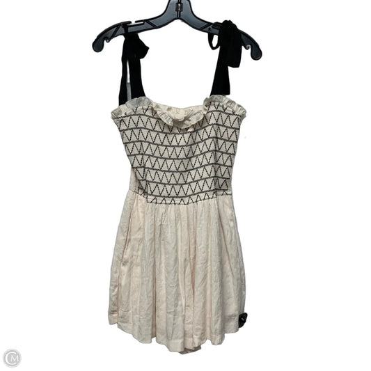 Romper By Francesca's In Black & Cream, Size: M