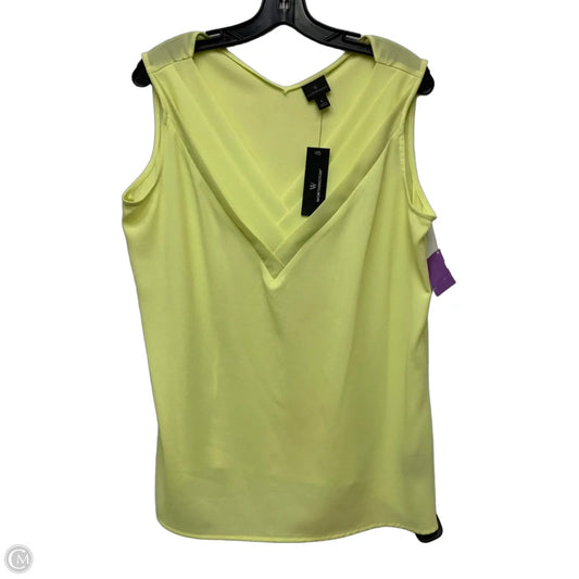 Top Sleeveless By Worthington In Yellow, Size: L