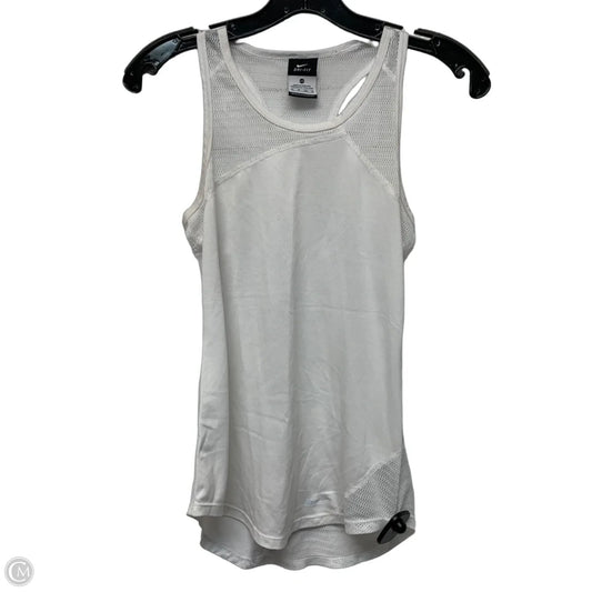 Athletic Tank Top By Nike Apparel In White, Size: Xs