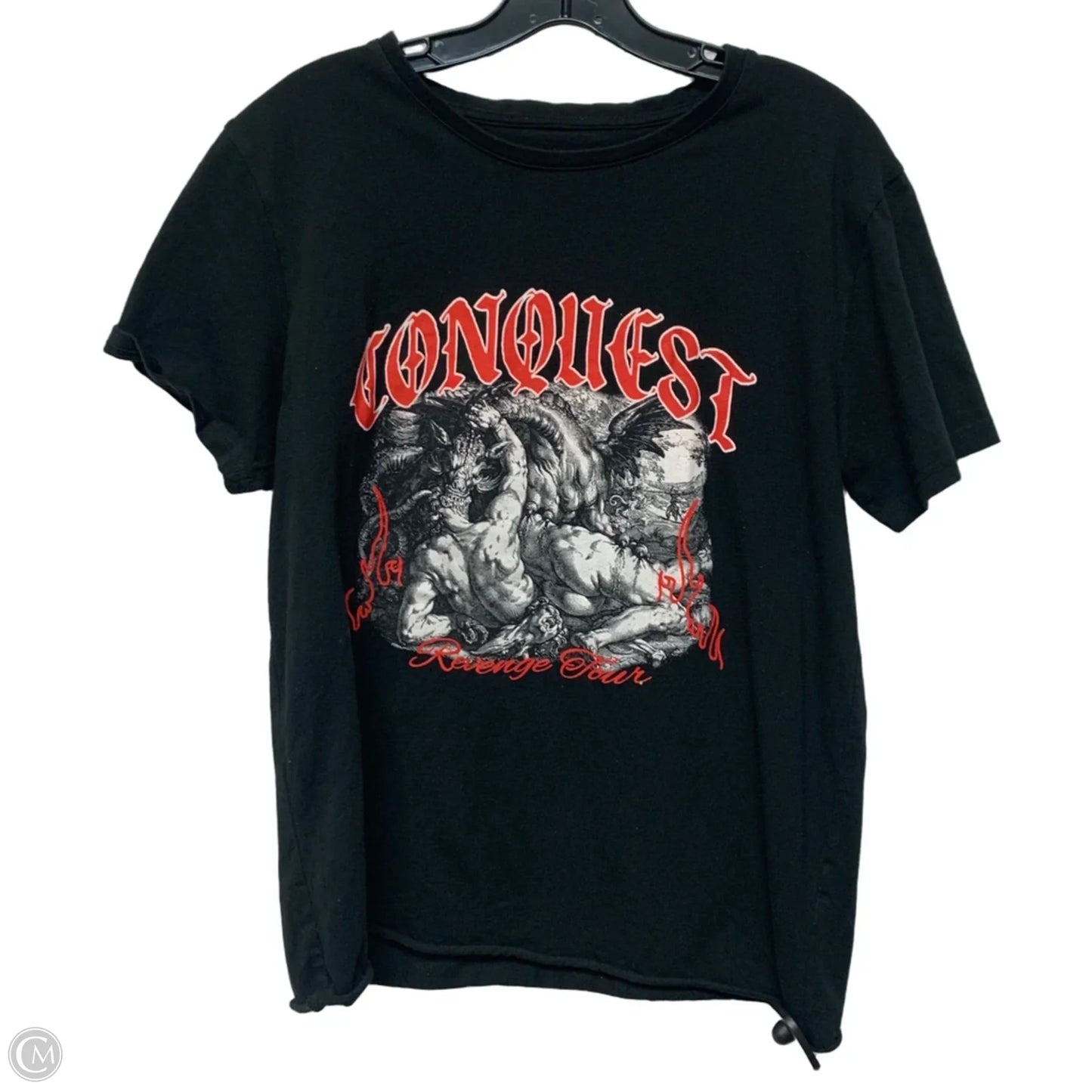 Top Short Sleeve By Elevate Clothing In Black, Size: M