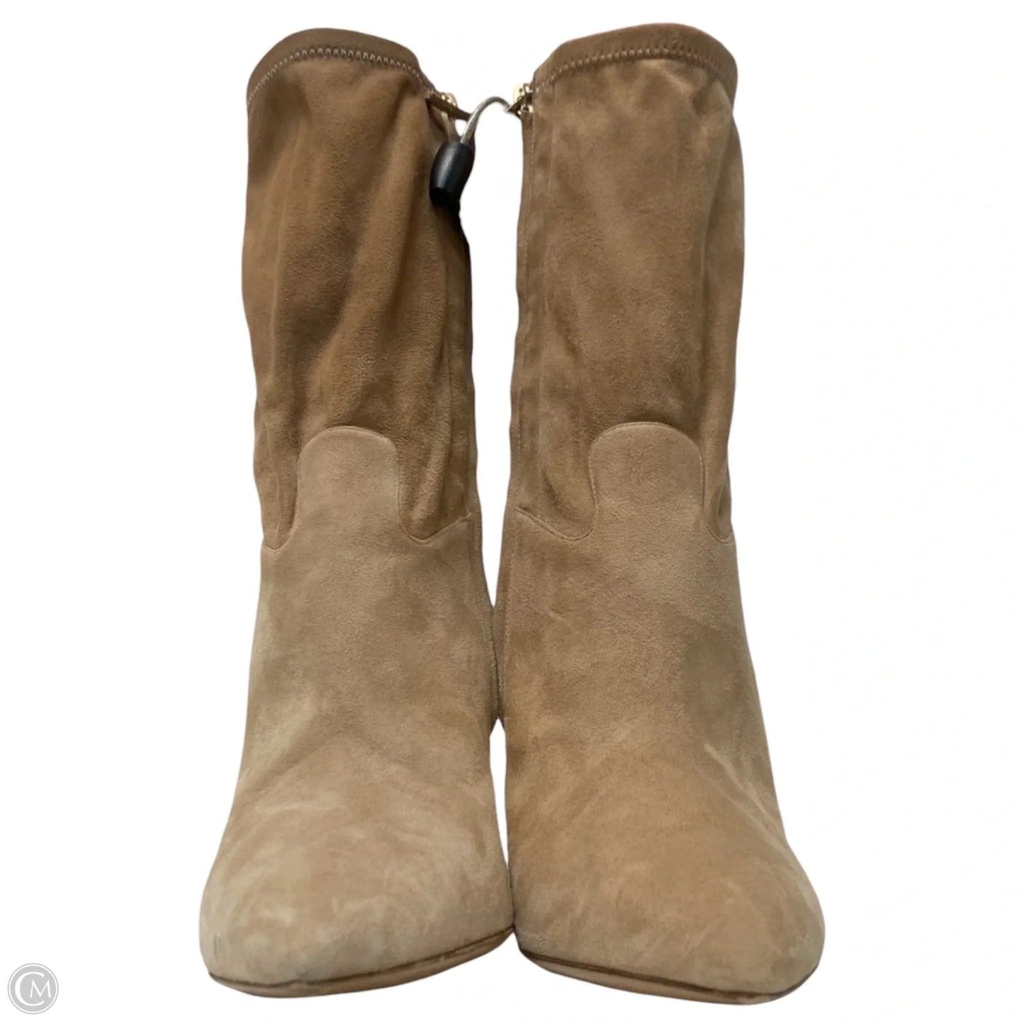 Boots Luxury Designer By Valentino-garavani In Beige, Size: 8