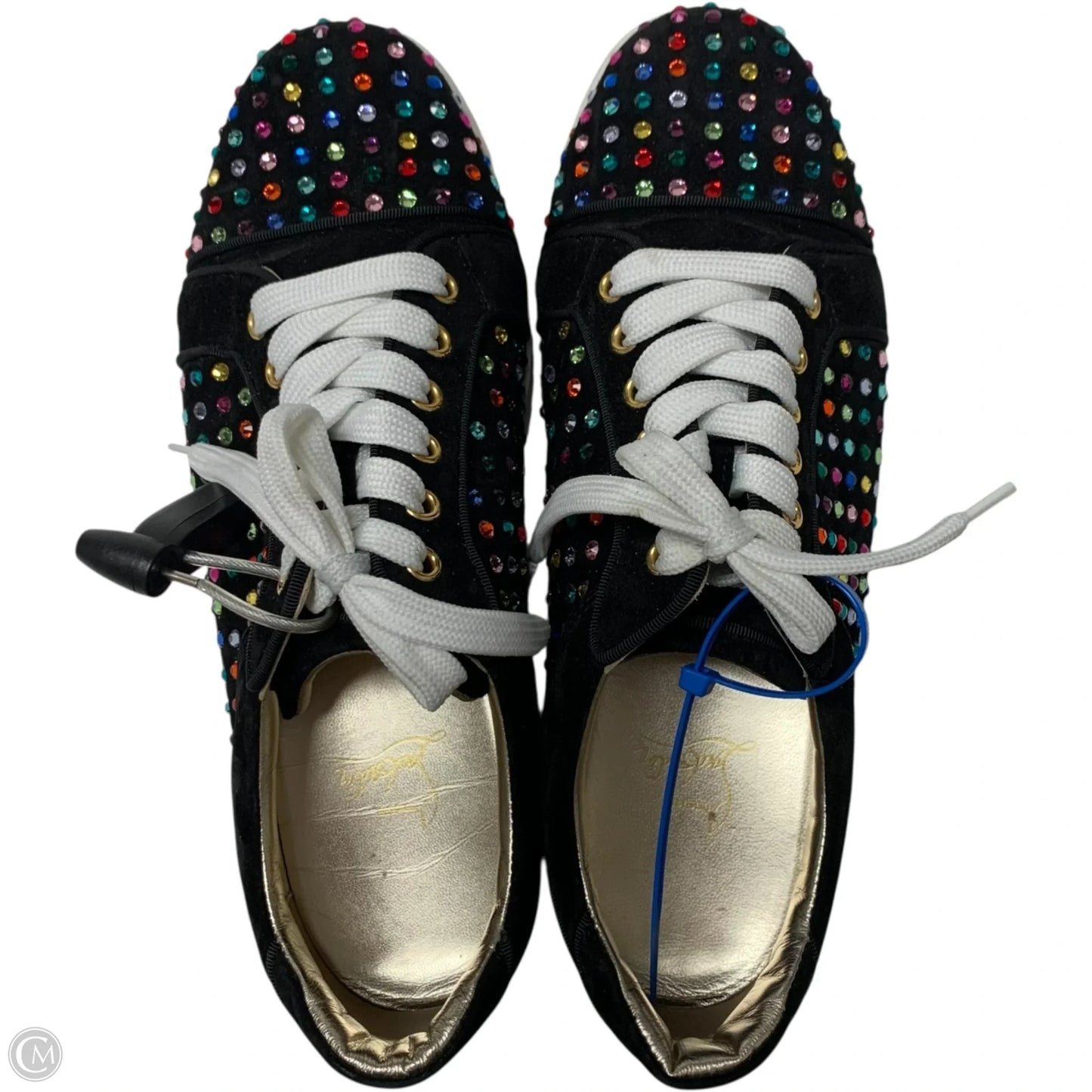 Shoes Luxury Designer By Christian Louboutin In Black, Size: 11