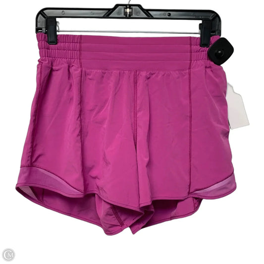 Athletic Shorts By Lululemon In Pink, Size: M