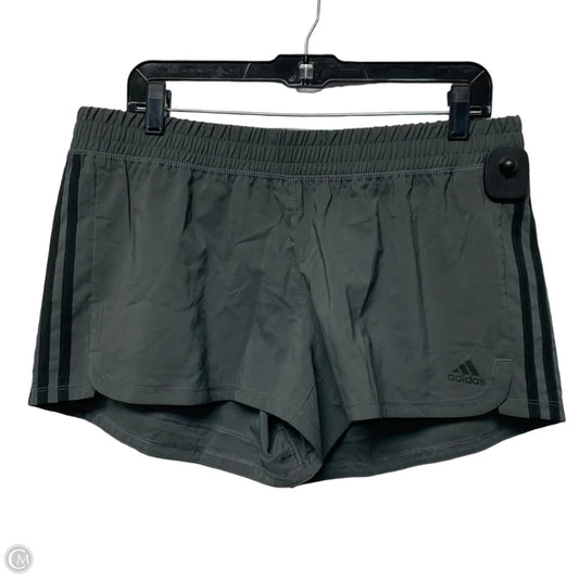 Athletic Shorts By Adidas In Grey, Size: L