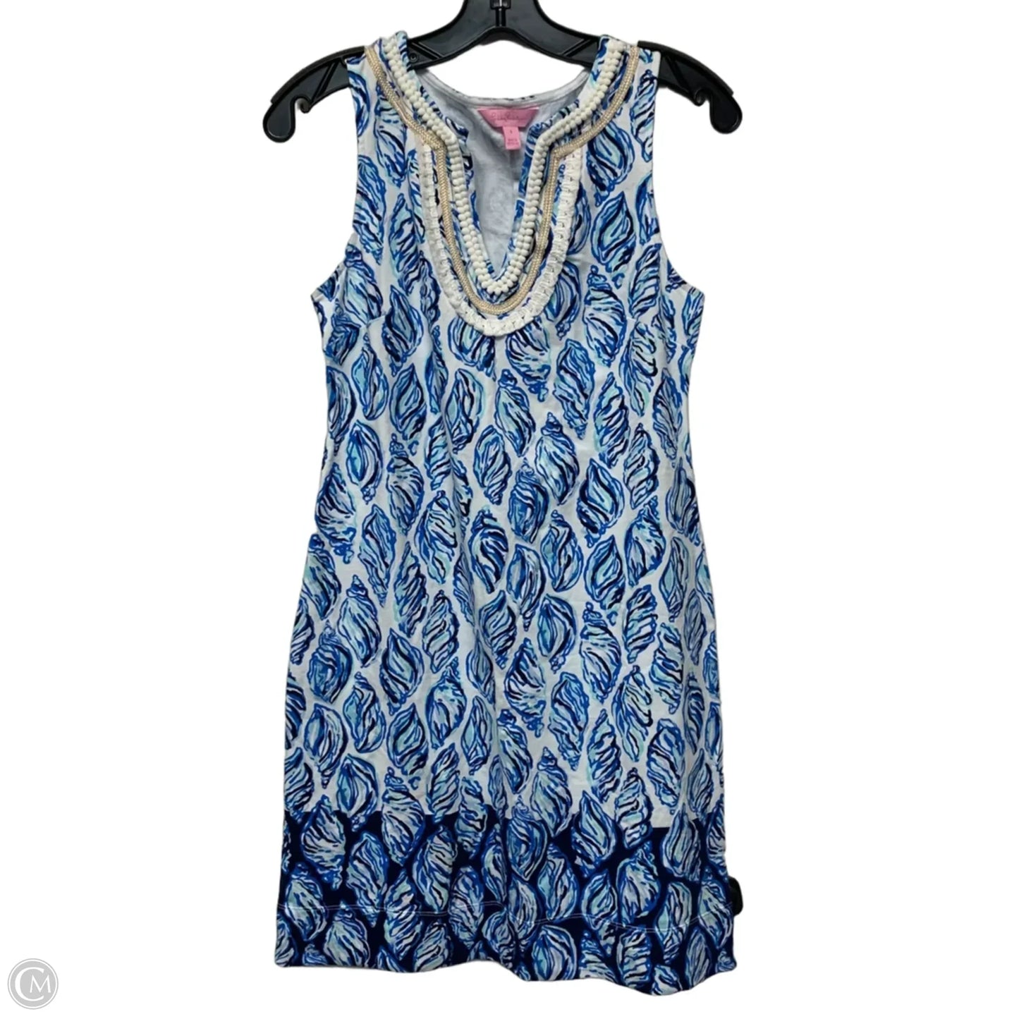 Dress Designer By Lilly Pulitzer In Blue & White, Size: S